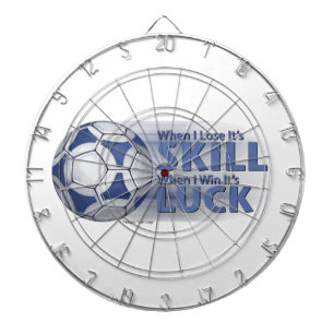 Lose Skill Win Luck Futbal Dartboard