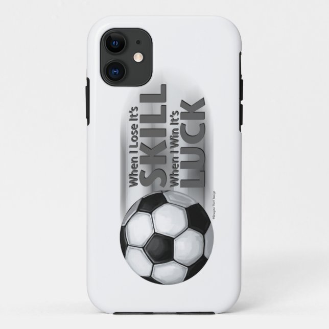 Lose Skill Win Luck Soccer Case-Mate iPhone Case (Back)