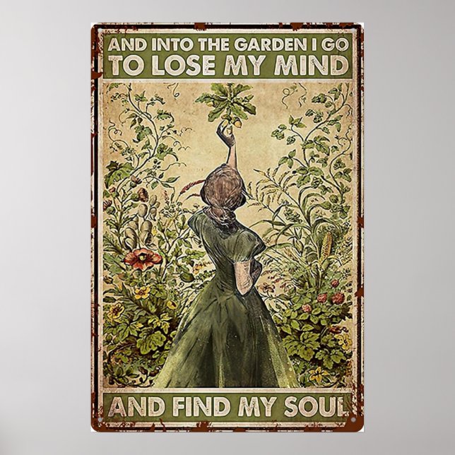 Lose your Mind Find your Soul vintage Poster (Front)