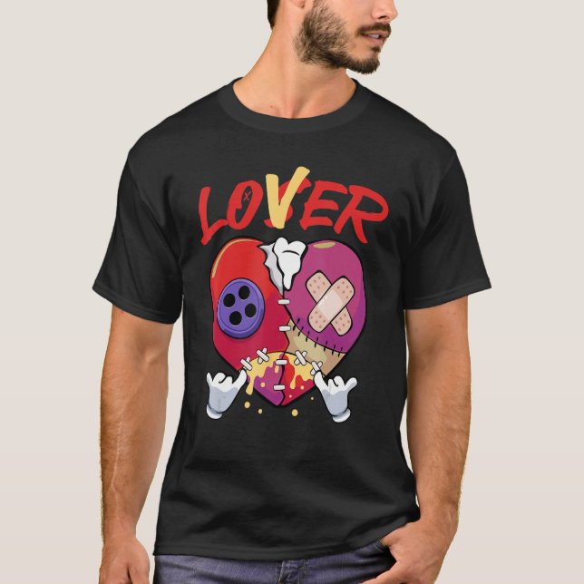 Loser  Drip Heart Sarcastic Creepy Scary T-Shirt (Front)