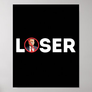 Loser Funny Anti-trump 2024 Loser Not Again Kamala Poster