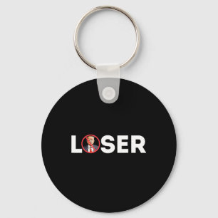 Loser Funny Anti-trump Loser Not Again Kamala Harr Keychain