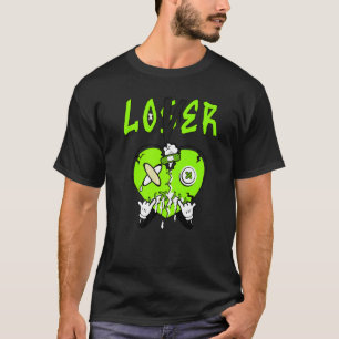 Loser Heart Electric Green 6s Matching T-Shirt