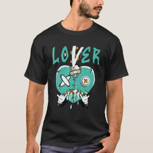 Loser Lover Drip Heart Dunk Low Turquoise Matching T-Shirt