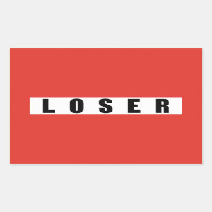 LOSER prohibitory sign Sticker