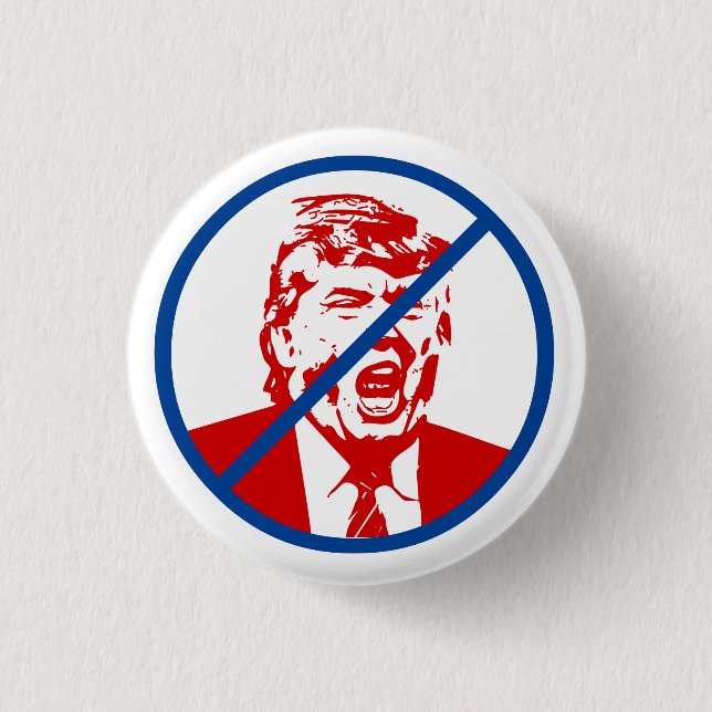 Loser Trump Button: "NO TRUMP" 1 Inch Round Button (Front)