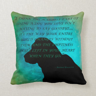 Losing A Dog Throw Pillow