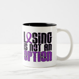 Losing Is Not An Option Alzheimer's Disease Two-Tone Coffee Mug