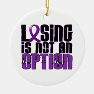 Losing Is Not An Option Chiari Malformation Ceramic Ornament