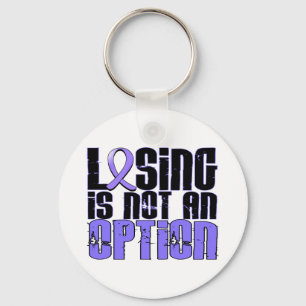 Losing Is Not An Option Esophageal Cancer Keychain