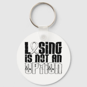 Losing Is Not An Option Lung Cancer Keychain