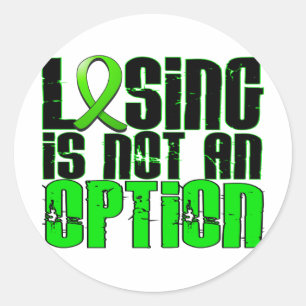 Losing Is Not An Option Non-Hodgkin's Lymphoma Classic Round Sticker