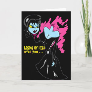 LOSING MY HEAD OVER YOU greeting card