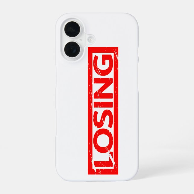 Losing Stamp iPhone 16 Case (Back)