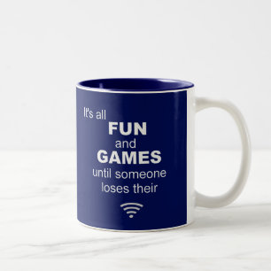 Losing WiFi Internet Coffee Mug - Blue