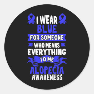 Loss Awareness - Alopecia Areata Classic Round Sticker