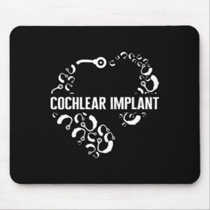 Loss Awareness Love Cochlear Implant Asl Hearing D Mouse Pad
