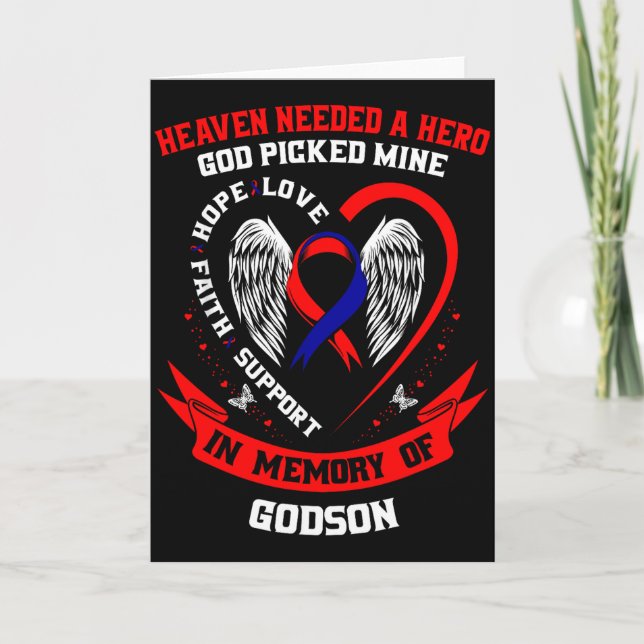 Loss In Memory Of Godson Chd Awareness Month Graph Card (Front)