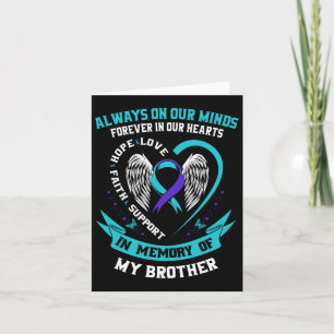Loss In Memory Of My Brother Suicide Awareness Pre Card