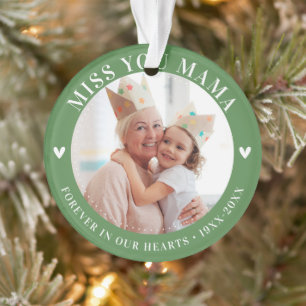 Loss Memorial Keepsake Photo Modern Ornament