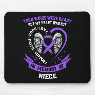 Loss Niece Overdose Awareness Day Items Addiction Mouse Pad