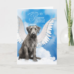 Loss of a Dog Irish Wolfhound Angel Pet Sympathy Card