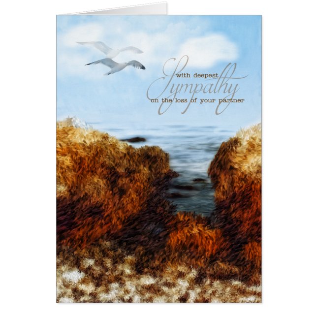 Loss of a Partner Sympathy Coastal Flight (Front)