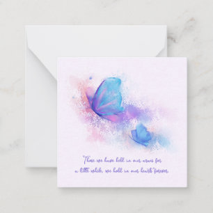 Loss of Child Infant Stillborn Butterfly Sympathy Card