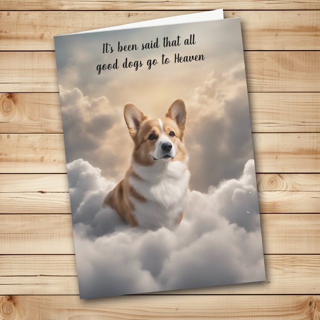 Loss of Corgi Dog Heaven Sympathy Card (Creator Uploaded)