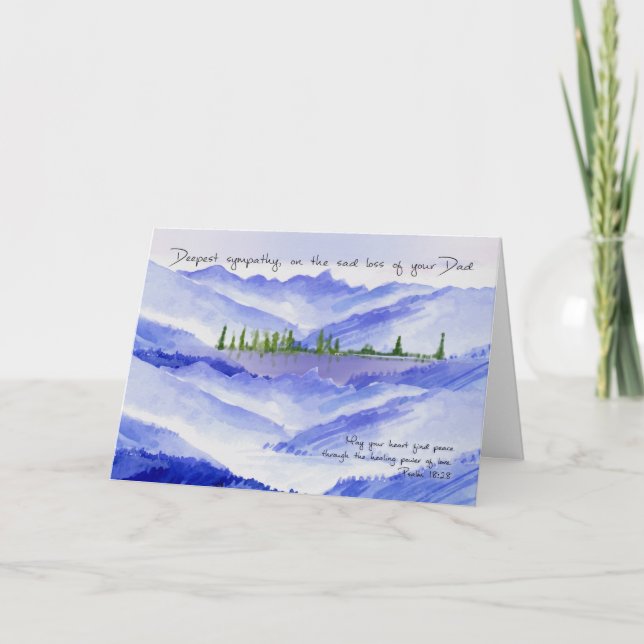 Loss of Dad Sympathy Card, Sympathy Card (Front)