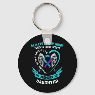 Loss Of Daughter Suicide Awareness Prevention Wing Keychain