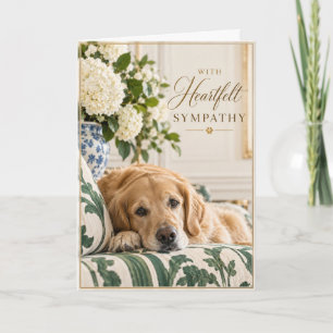 Loss of Dog Pet Memorial Condolence Card