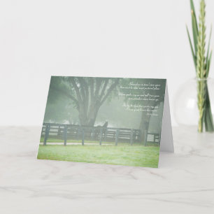 Loss of Horse Poem Custom Message Sympathy Card