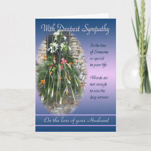 Loss of Husband - With Deepest Sympathy Card