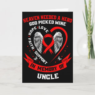 Loss Of Loved One Uncle Heart Disease Awareness Pr Card
