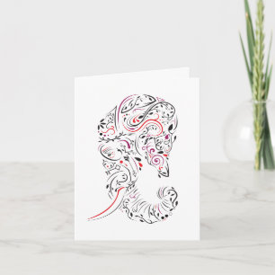 loss of mother elephant ornate sympathy card