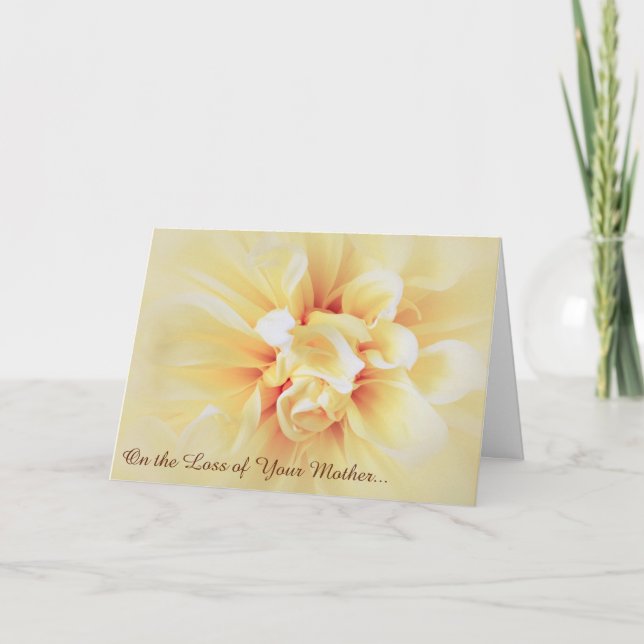 Loss of Mother Floral Sympathy Card (Front)