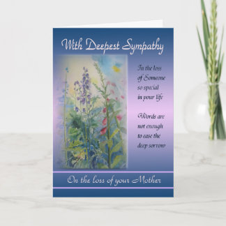 Loss of Mother - With Deepest Sympathy Card