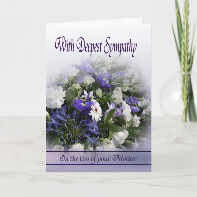 Loss of Mother - With Deepest Sympathy Card (Front)