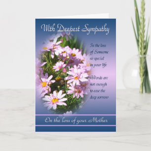 Loss of Mother - With Deepest Sympathy Card