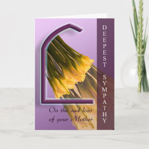 Loss of Mother - With Deepest Sympathy Card