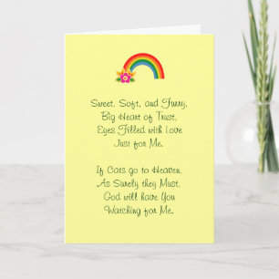 Loss of Pet Cat Sympathy Card