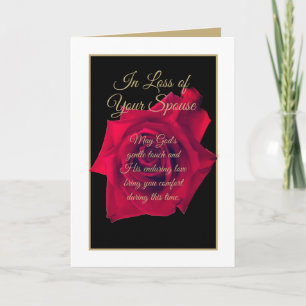 Loss of Spouse Christian Sympathy card