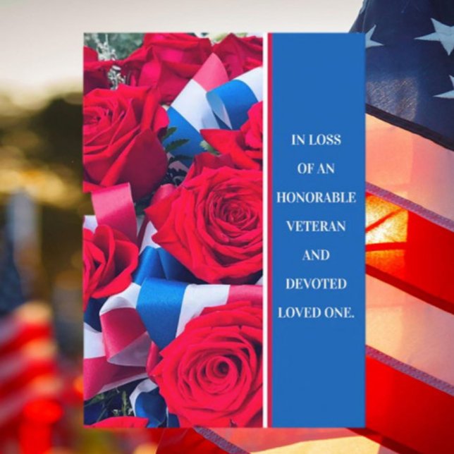  Loss of Veteran Loved One Sympathy Card (Creator Uploaded)