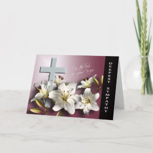 Loss of Wife - With Deepest Sympathy Card