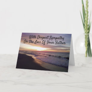 **LOSS OF YOUR FATHER** SYMPATHY CARD