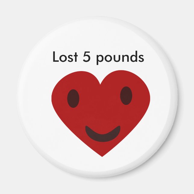 Lost 5 pounds magnet (Front)