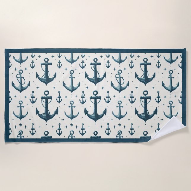 Lost Anchors Beach Towel (Front)