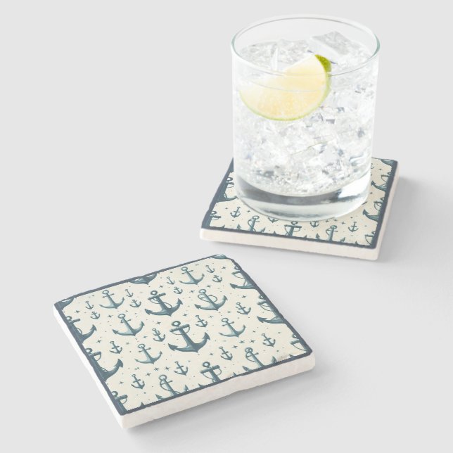 Lost Anchors Stone Coaster (Side)