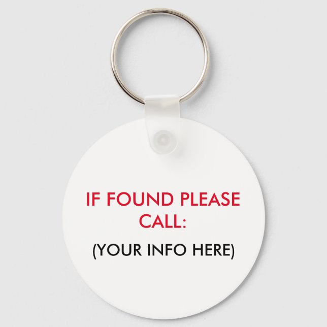 LOST AND FOUND KEYCHAIN (Front)